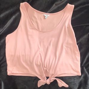 Guess light pink crop top